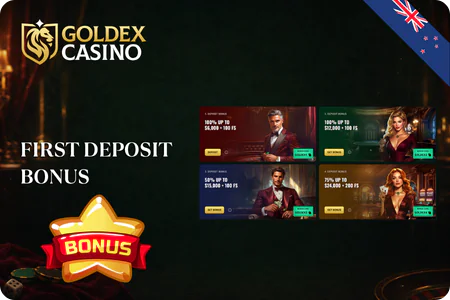 Goldex Casino First Deposit Bonus.