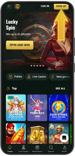 Goldex Casino Homepage