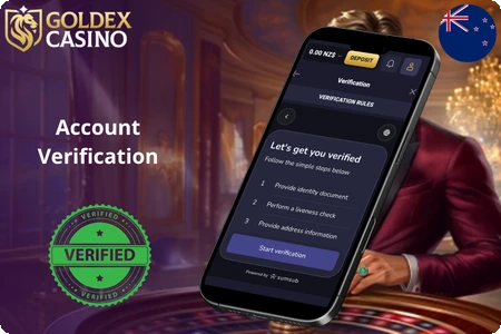Account verification steps on mobile