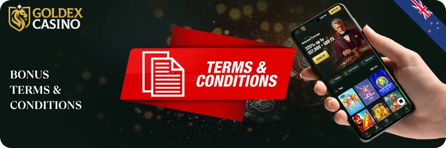 Bonus terms and conditions Goldex Casino